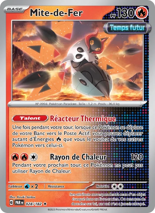 Mite-de-Fer 028/182 - Faille Paradoxe - Holo - Pokémon JCC