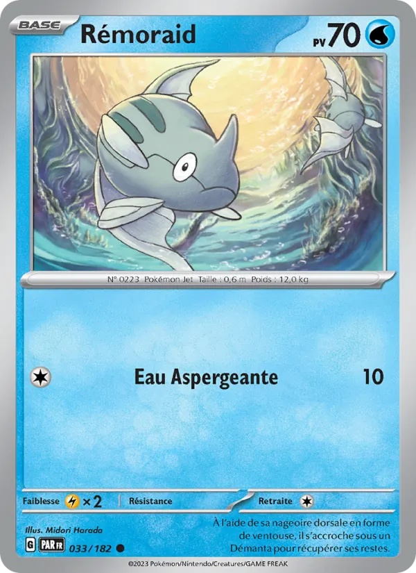 Rémoraid 033/182 - Faille Paradoxe - Reverse - Pokémon JCC
