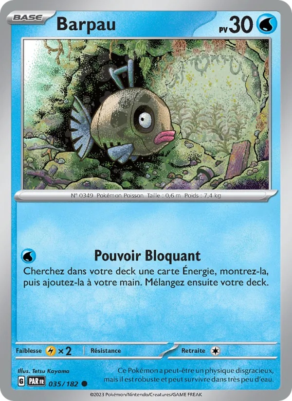 Barpau 035/182 - Faille Paradoxe - Reverse - Pokémon JCC