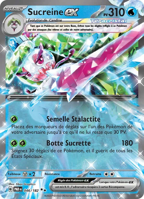 Sucreine-ex 046/182 - Faille Paradoxe - Holo - Pokémon JCC