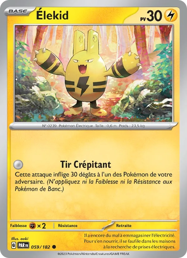 Élekid 059/182 - Faille Paradoxe - Reverse - Pokémon JCC