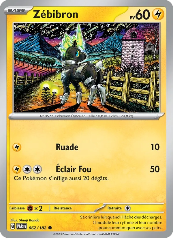 Zébibron 062/182 - Faille Paradoxe - Reverse - Pokémon JCC