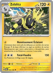 Zéblitz 063/182 - Faille Paradoxe - Reverse - Pokémon JCC