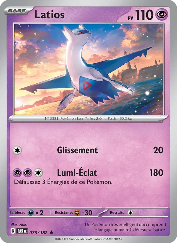 Latios 073/182 - Faille Paradoxe - Holo - Pokémon JCC