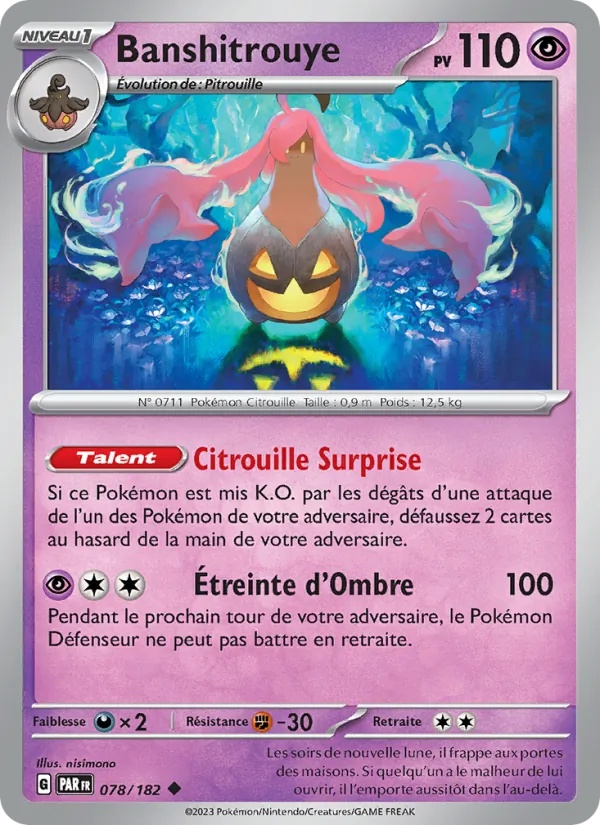 Banshitrouye 078/182 - Faille Paradoxe - Reverse - Pokémon JCC
