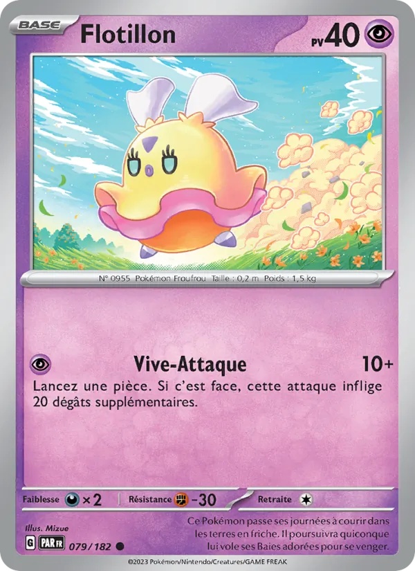 Flotillon 079/182 - Faille Paradoxe - Reverse - Pokémon JCC