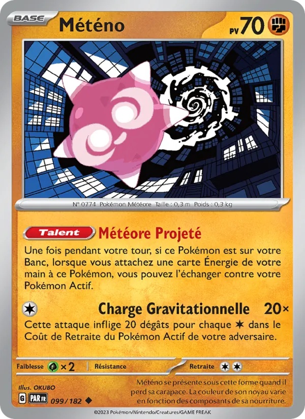 Météno 099/182 - Faille Paradoxe - Reverse - Pokémon JCC