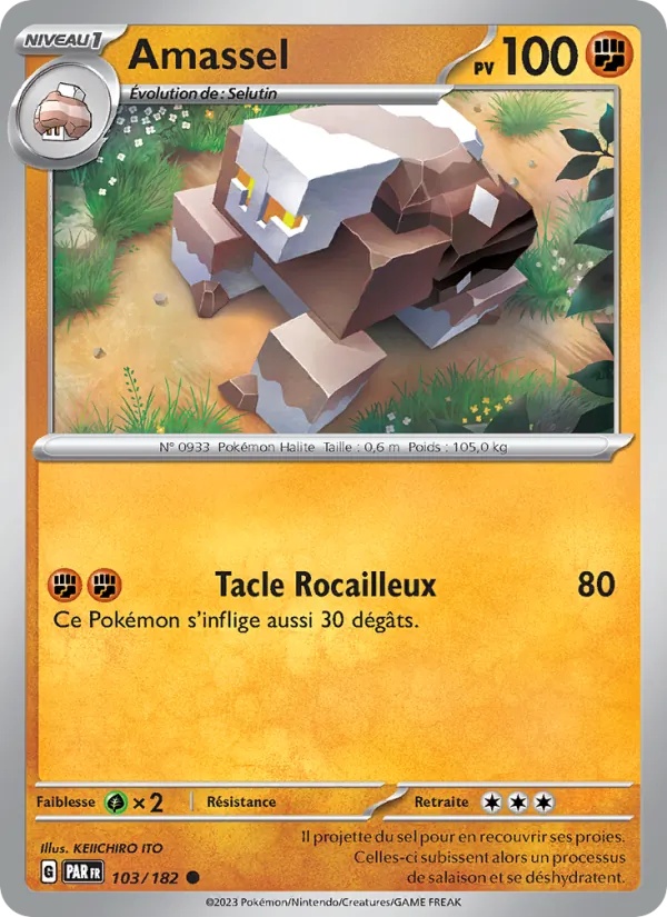 Amassel 103/182 - Faille Paradoxe - Reverse - Pokémon JCC