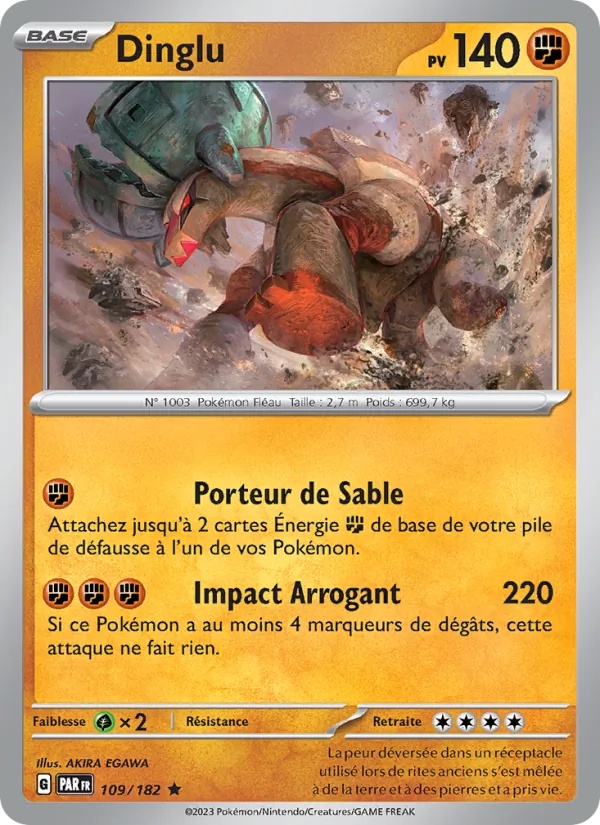 Dinglu 109/182 - Faille Paradoxe - Holo - Pokémon JCC