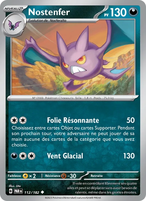 Nostenfer 112/182 - Faille Paradoxe - Reverse - Pokémon JCC