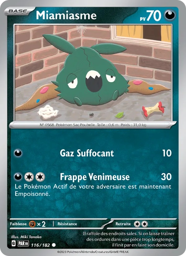 Miamiasme 116/182 - Faille Paradoxe - Reverse - Pokémon JCC