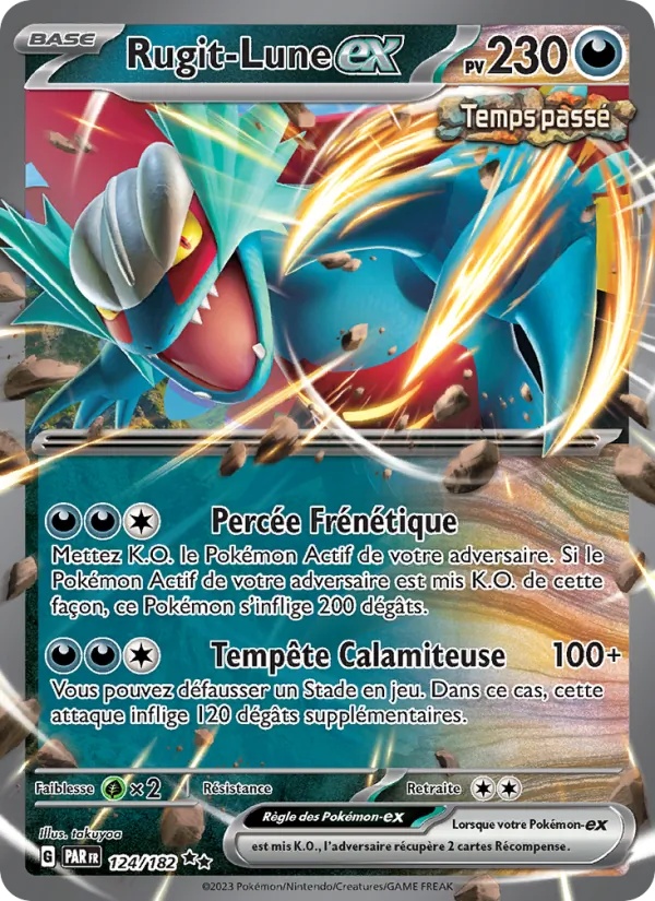 Rugit-Lune-ex 124/182 - Faille Paradoxe - Holo - Pokémon JCC