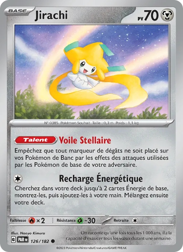 Jirachi 126/182 - Faille Paradoxe - Reverse - Pokémon JCC