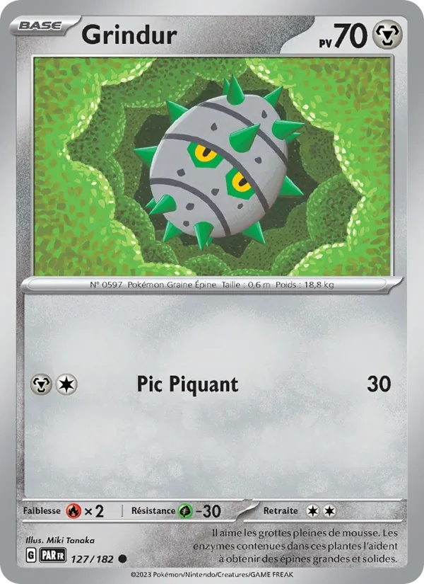 Grindur 127/182 - Faille Paradoxe - Reverse - Pokémon JCC