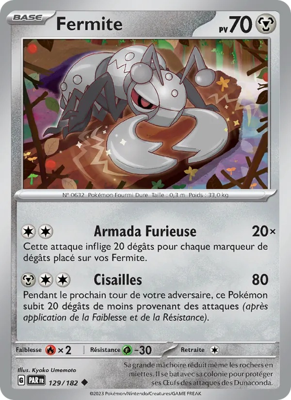 Fermite 129/182 - Faille Paradoxe - Reverse - Pokémon JCC