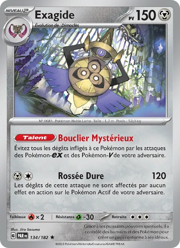 Exagide 134/182 - Faille Paradoxe - Holo - Pokémon JCC