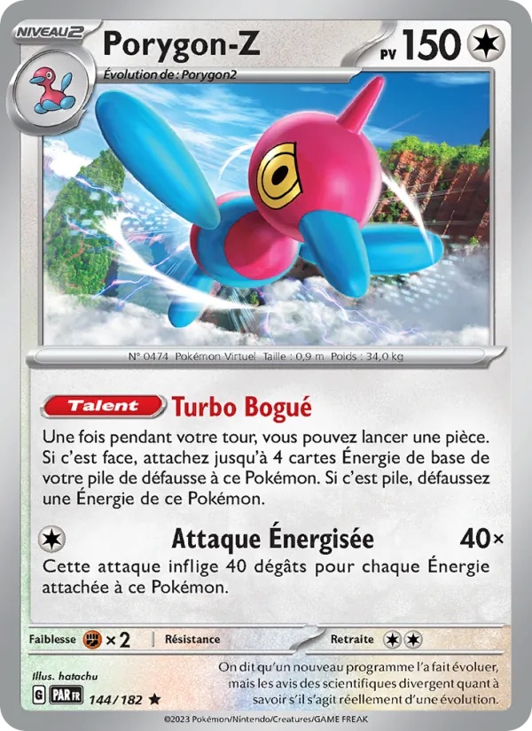Porygon-Z 144/182 - Faille Paradoxe - Reverse - Pokémon JCC