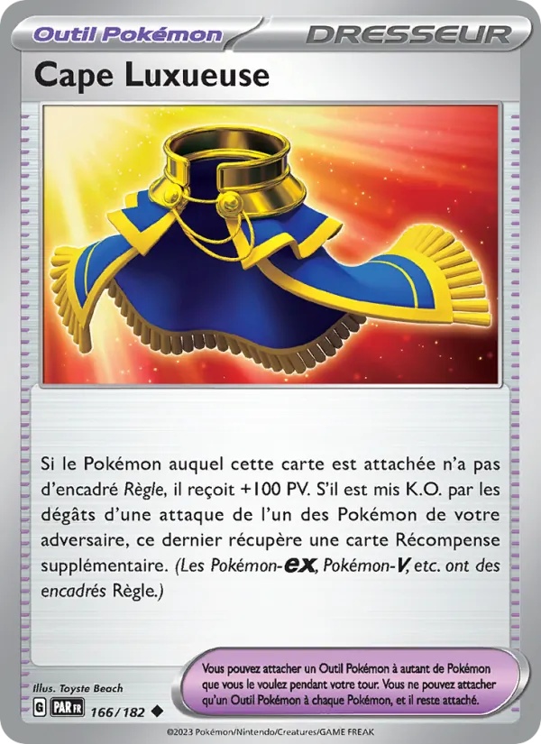 Cape Luxueuse 166/182 - Faille Paradoxe - Reverse - Pokémon JCC