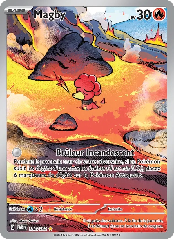 Magby 186/182 - Faille Paradoxe - Holo - Pokémon JCC