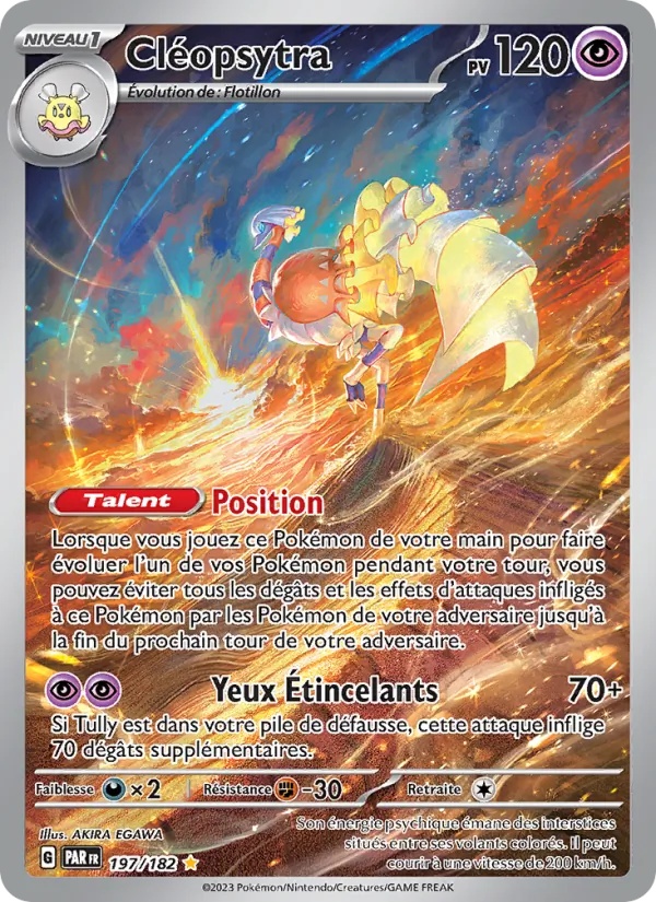 Cléopsytra 197/182 - Faille Paradoxe - Holo - Pokémon JCC