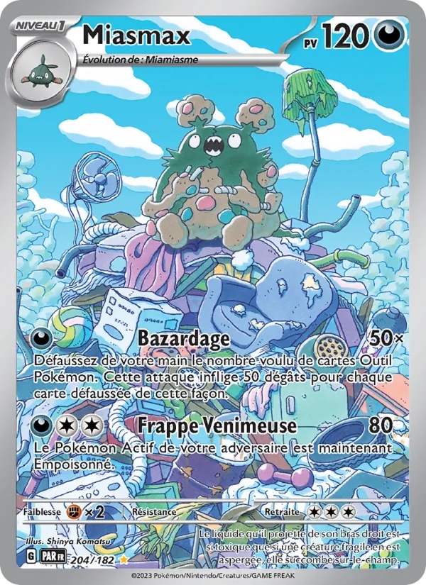 Miasmax 204/182 - Faille Paradoxe - Holo - Pokémon JCC