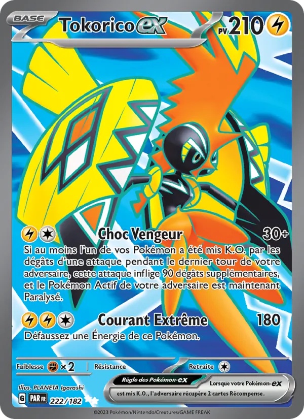 Tokorico-ex 222/182 - Faille Paradoxe - Holo - Pokémon JCC