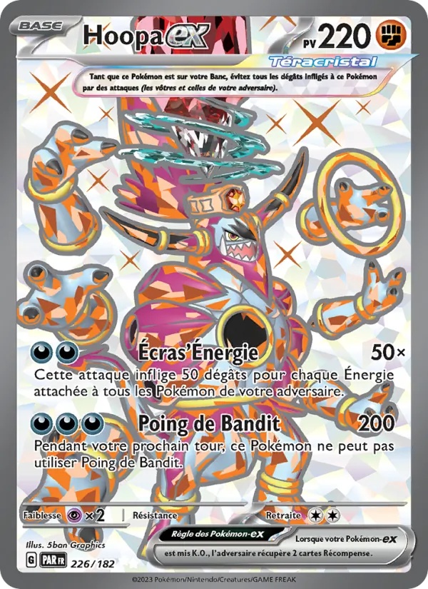 Hoopa-ex 226/182 - Faille Paradoxe - Holo - Pokémon JCC