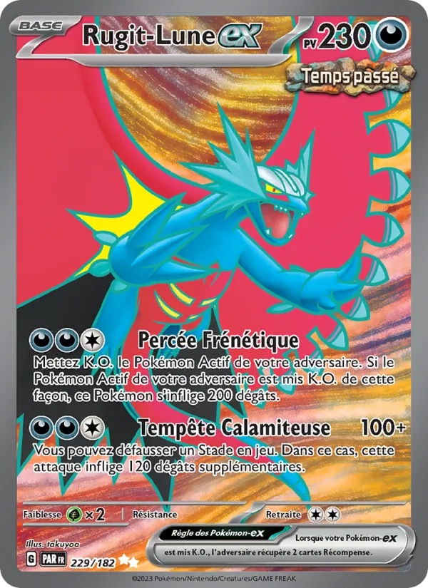 Rugit-Lune-ex 229/182 - Faille Paradoxe - Holo - Pokémon JCC