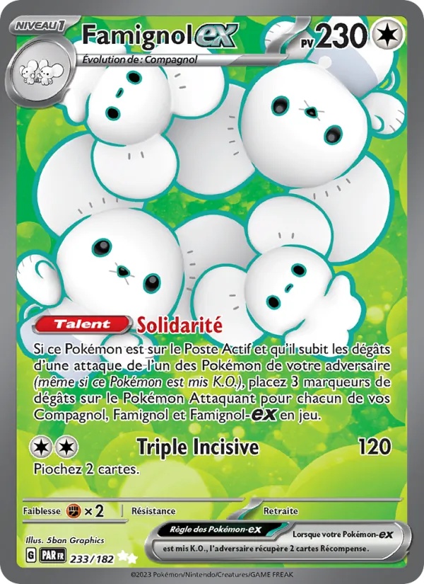 Famignol-ex 233/182 - Faille Paradoxe - Holo - Pokémon JCC