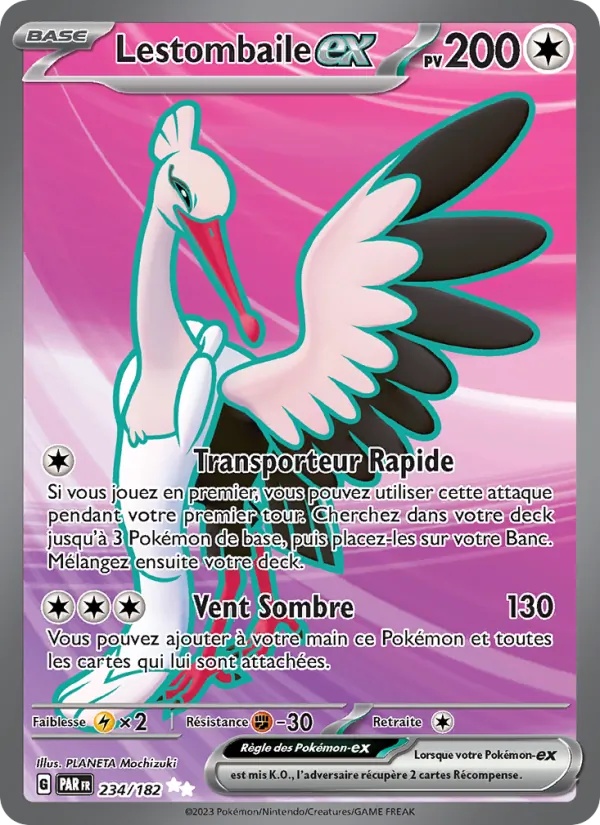 Lestombaile-ex 234/182 - Faille Paradoxe - Holo - Pokémon JCC