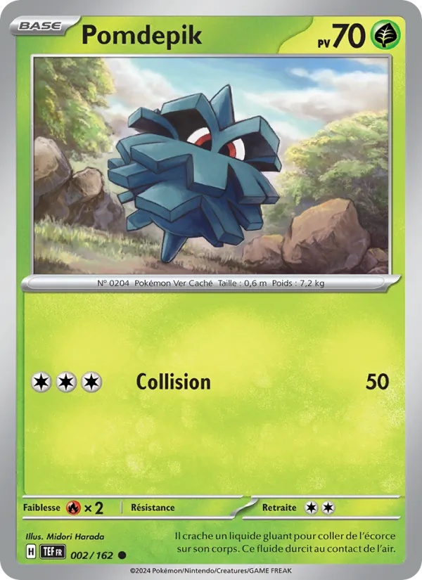 Pomdepik 002/162 - Forces Temporelles - Reverse - Pokémon JCC