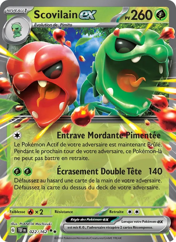 Scovilain-ex 022/162 - Forces Temporelles - Holo - Pokémon JCC