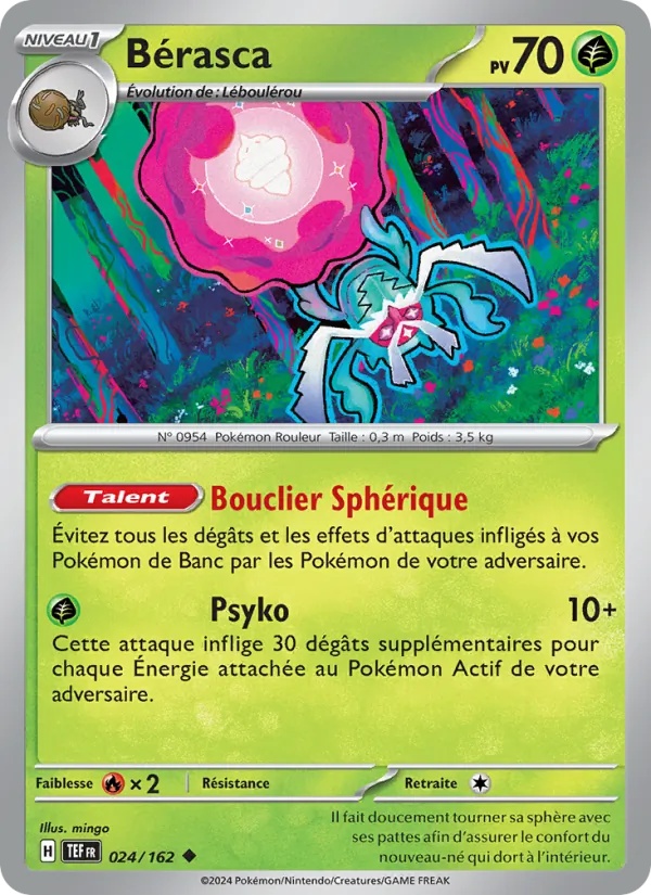 Bérasca 024/162 - Forces Temporelles - player-rewards-program - Pokémon JCC