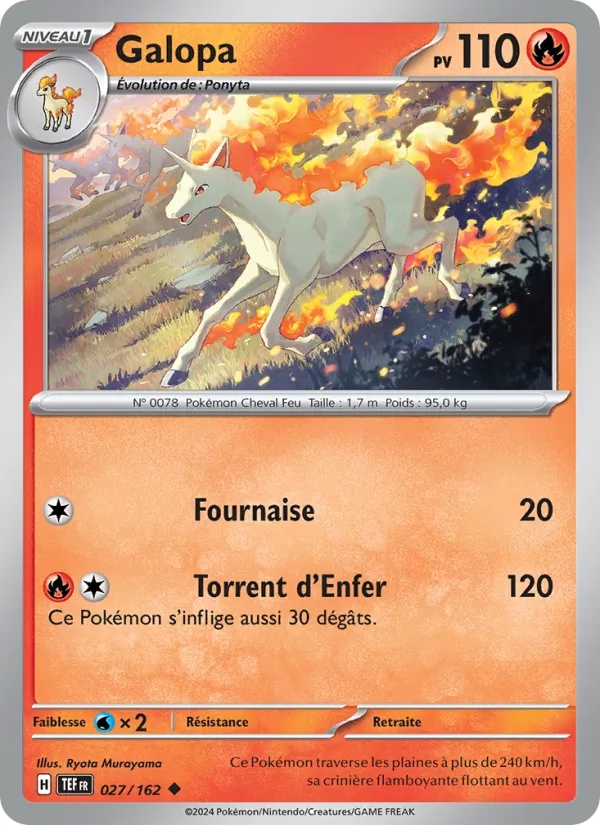 Galopa 027/162 - Forces Temporelles - Reverse - Pokémon JCC
