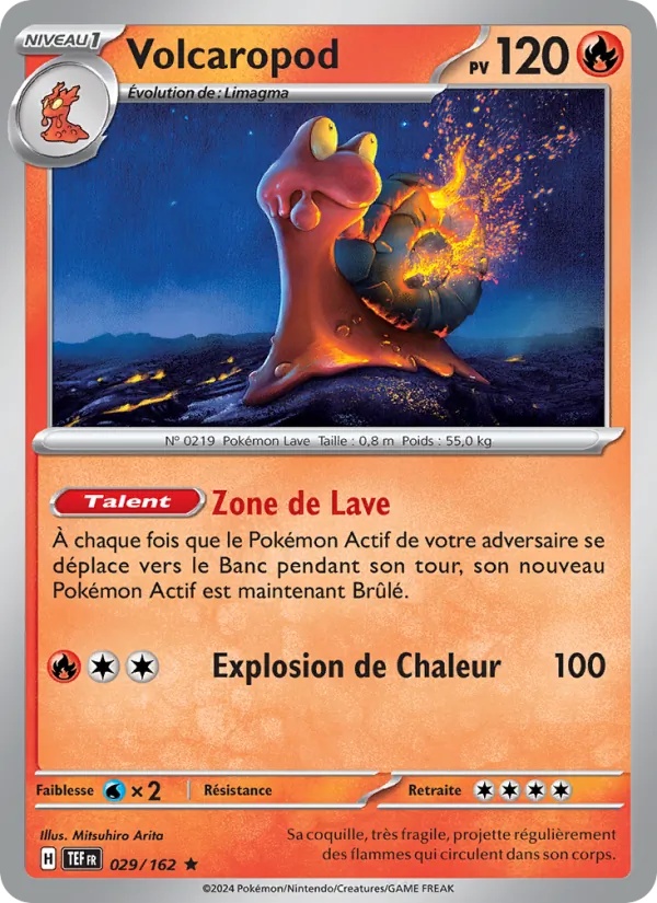 Volcaropod 029/162 - Forces Temporelles - Reverse - Pokémon JCC