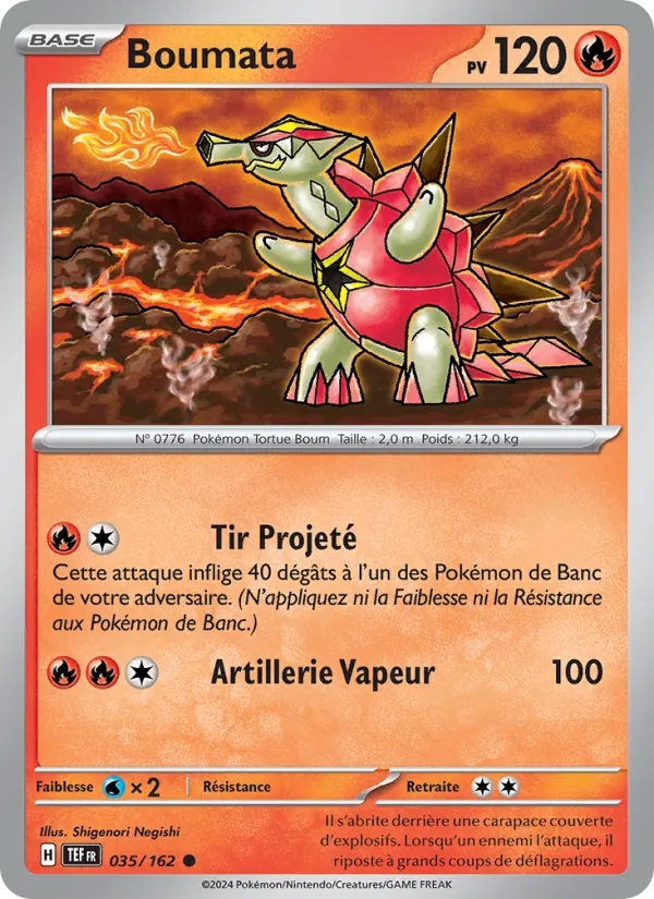 Boumata 035/162 - Forces Temporelles - Reverse - Pokémon JCC