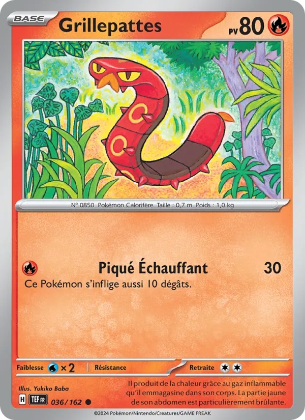 Grillepattes 036/162 - Forces Temporelles - Reverse - Pokémon JCC