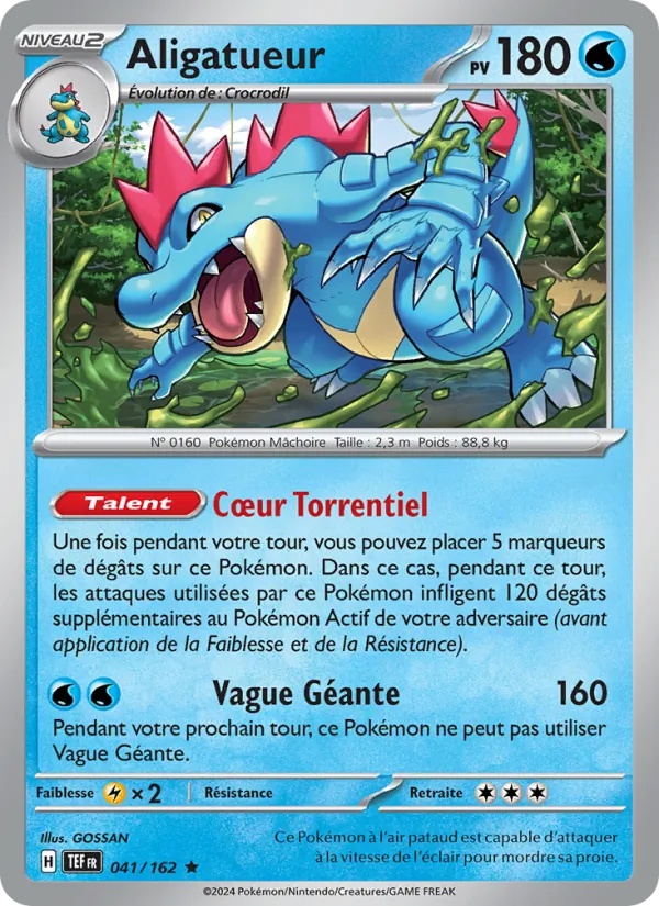 Aligatueur 041/162 - Forces Temporelles - Reverse - Pokémon JCC