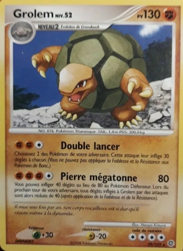 Grolem 29/132 - Merveilles Secrètes - Pokémon JCC