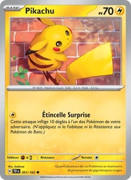 Pikachu 051/162 - Forces Temporelles - Reverse - Pokémon JCC