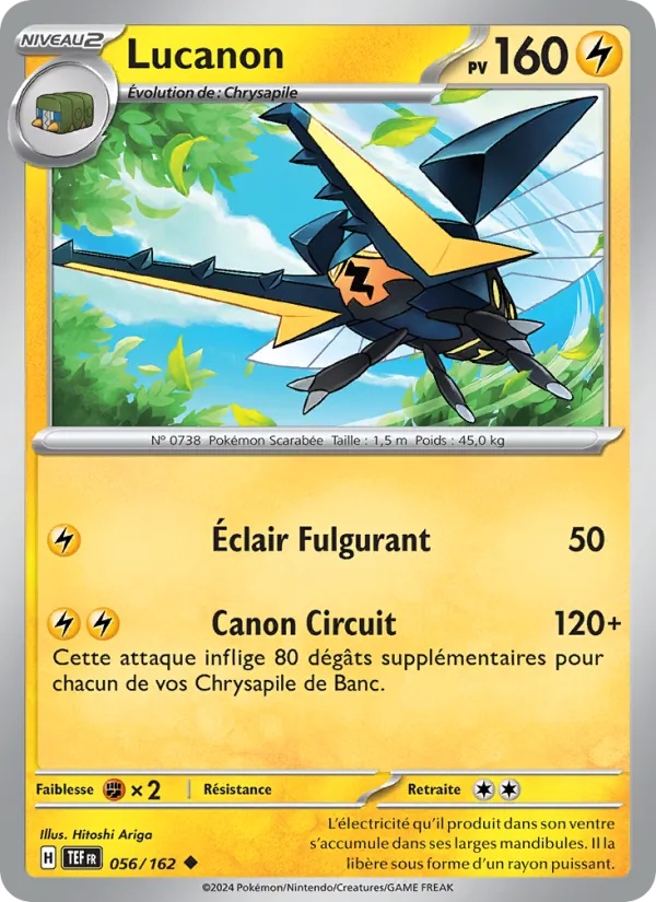 Lucanon 056/162 - Forces Temporelles - Reverse - Pokémon JCC