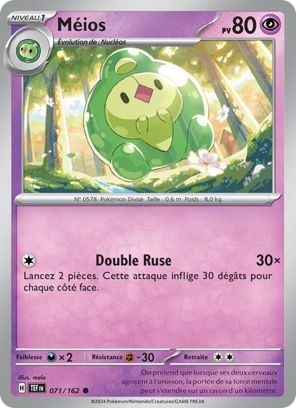 Méios 071/162 - Forces Temporelles - Reverse - Pokémon JCC