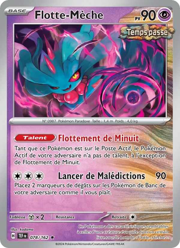 Flotte-Mèche 078/162 - Forces Temporelles - Reverse - Pokémon JCC