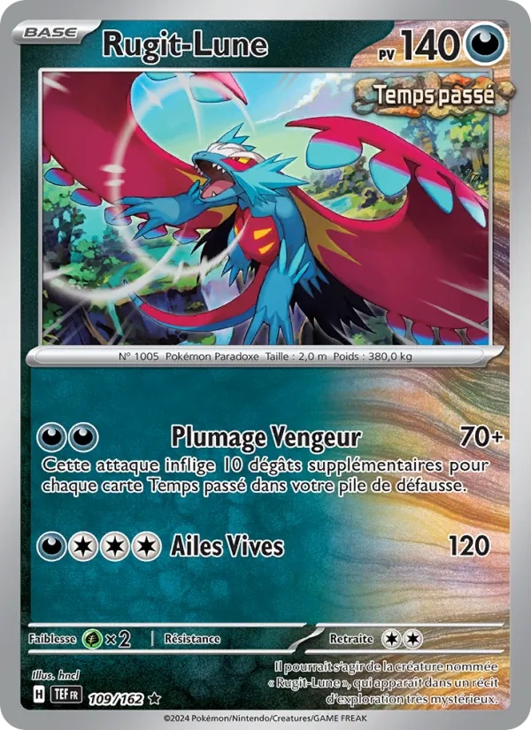 Rugit-Lune 109/162 - Forces Temporelles - Holo - Pokémon JCC