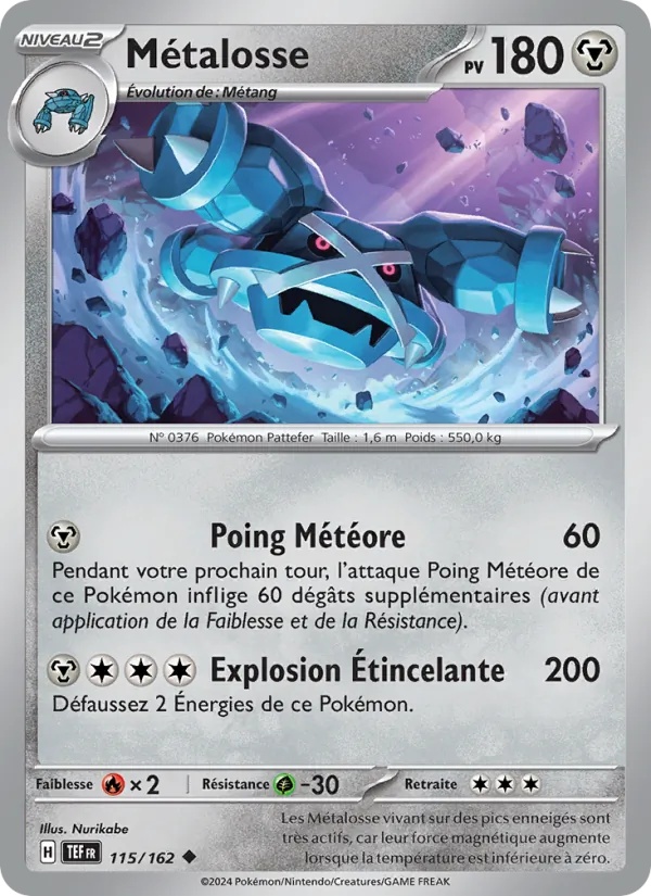 Métalosse 115/162 - Forces Temporelles - Reverse - Pokémon JCC