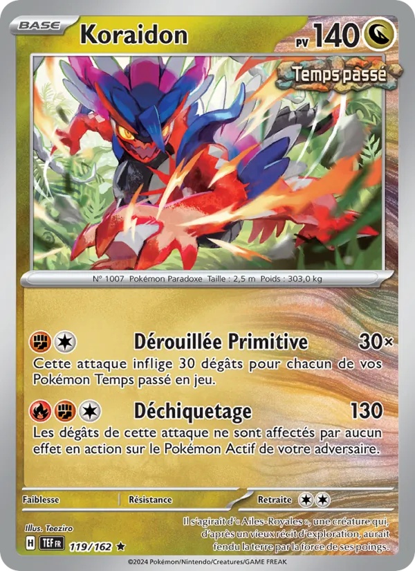 Koraidon 119/162 - Forces Temporelles - EB Games - Pokémon JCC