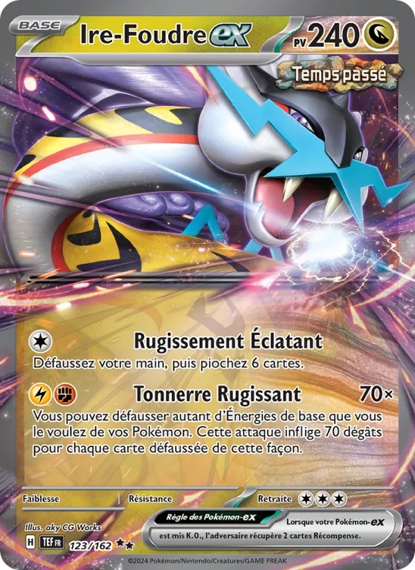 Ire-Foudre-ex 123/162 - Forces Temporelles - Holo Logo de la série - Pokémon JCC