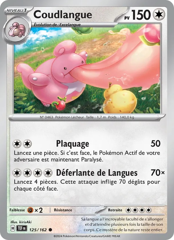 Coudlangue 125/162 - Forces Temporelles - Reverse - Pokémon JCC