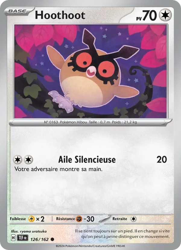 Hoothoot 126/162 - Forces Temporelles - Holo - Pokémon JCC