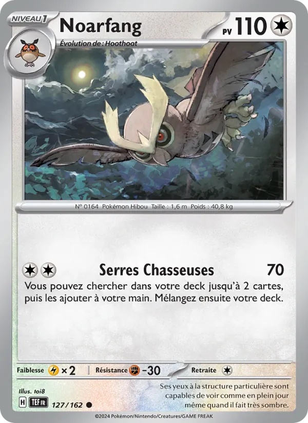 Noarfang 127/162 - Forces Temporelles - Reverse - Pokémon JCC